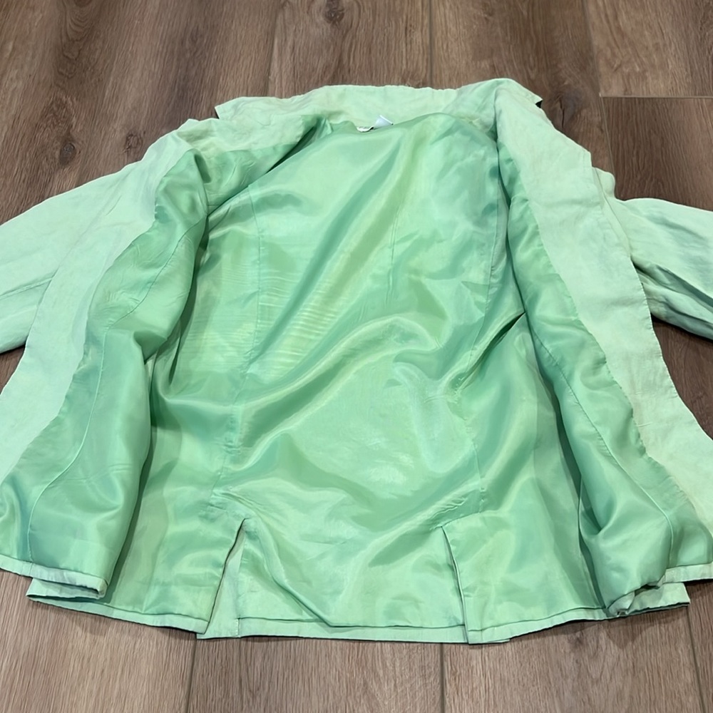 Coldwater Creek Seafoam Green Business Jacket Petite Small Office - Picture 5 of 11